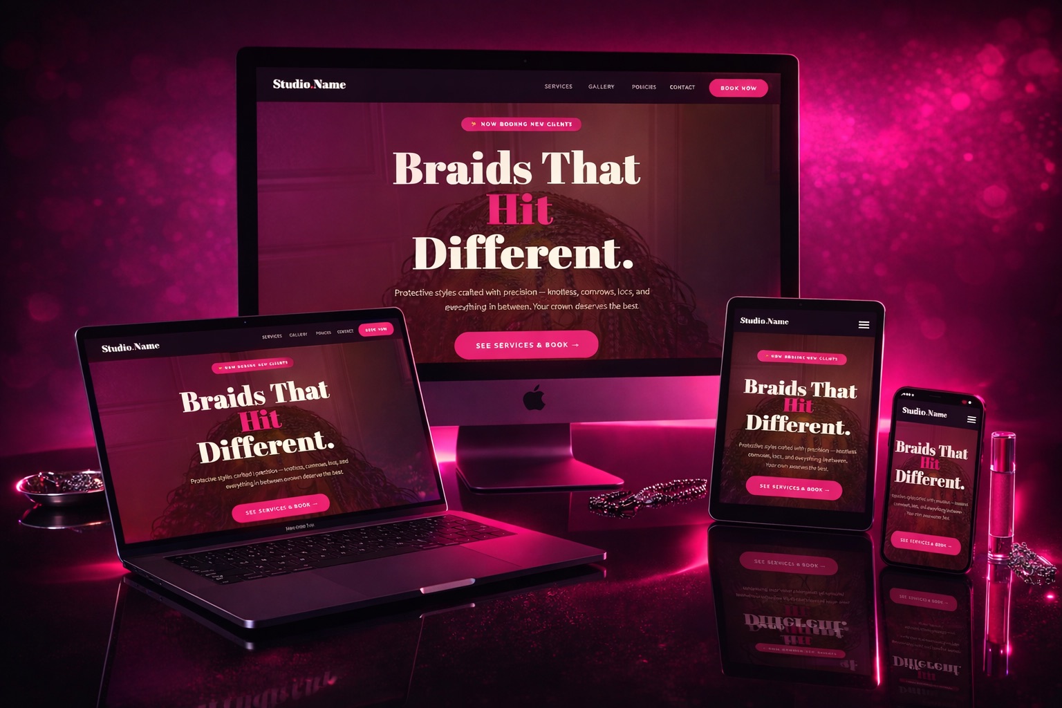 Pink Riot Template preview